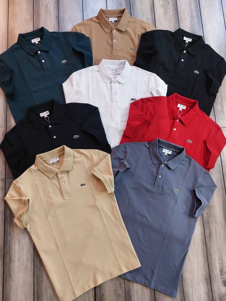 Men's Branded Premium Quality Collar Neck Half Sleeve Men's T-Shirt - 60 Pc