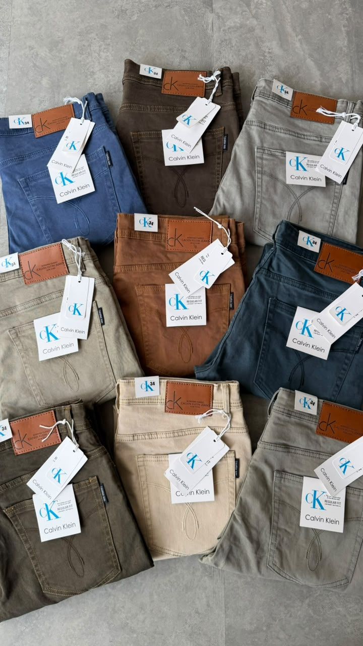 Calvin Klein Premium Quality Ankle Fit Stretchable Men's Denims Jeans - 69 Pc