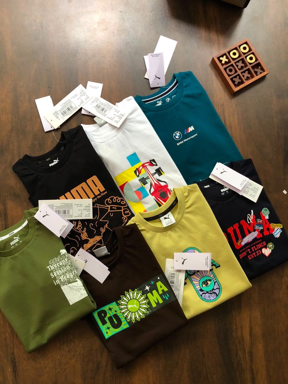 Puma Premium Quality ​Drop shoulder  Round Neck Half Sleeve T-Shirt - 53 Pc
