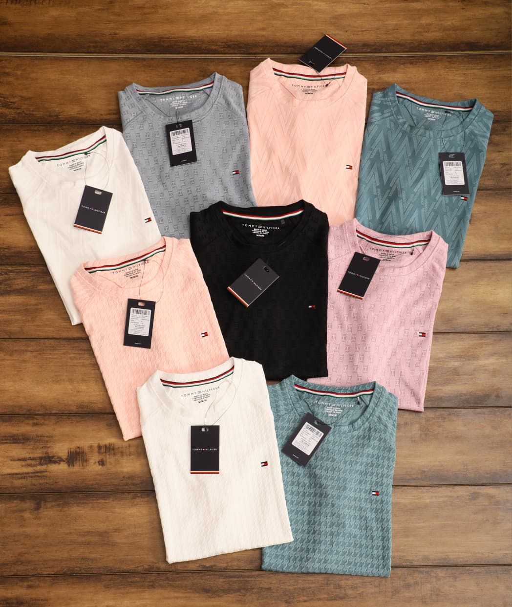 Tommy Hilfiger Premium Quality Round Neck Half Sleeve Men's T-Shirt -74 Pc