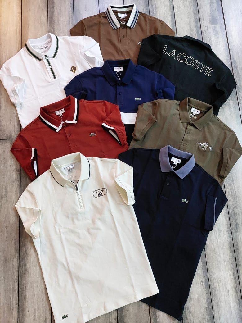 Men's Branded Premium Quality Collar Neck Half Sleeve Men's T-Shirt- 60 Pc