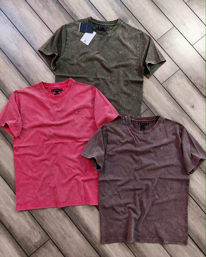 Tommy Premium Quality Round Neck Half Sleeve Men's T-Shirt - 52 Pc