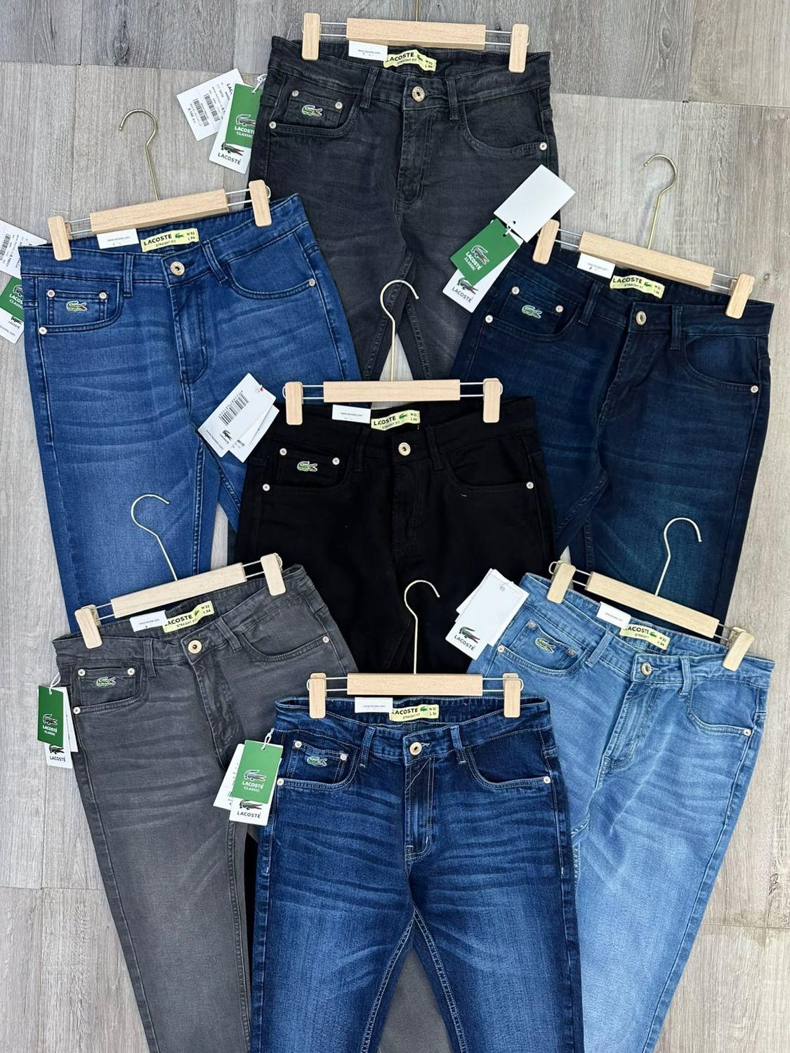 Men's Branded Premium Quality Knitted Dobby Cotton By Cotton Stretchable Ankle Length Men's Denim Jeans - 52 Pc