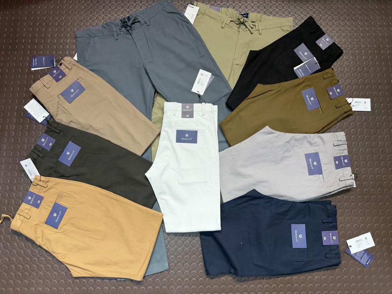 Gant Premium Quality Straight Fit Lenin Men's Trousers - 77 Pc