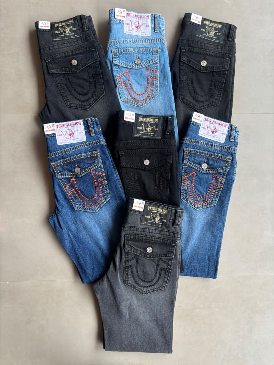 True Religion Premium Quality Straight Fit Men's Denim Jeans - 55 Pc