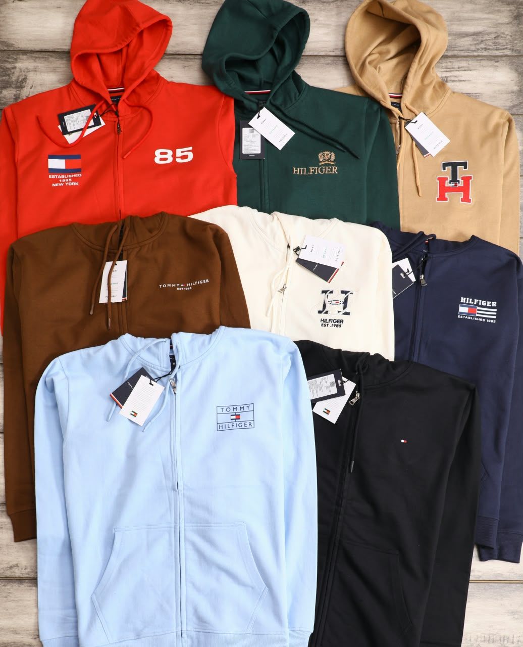 Tommy Hilfiger Premium Quality Hooded Neck Full Sleeve Men's Hoodies - 36 Pc