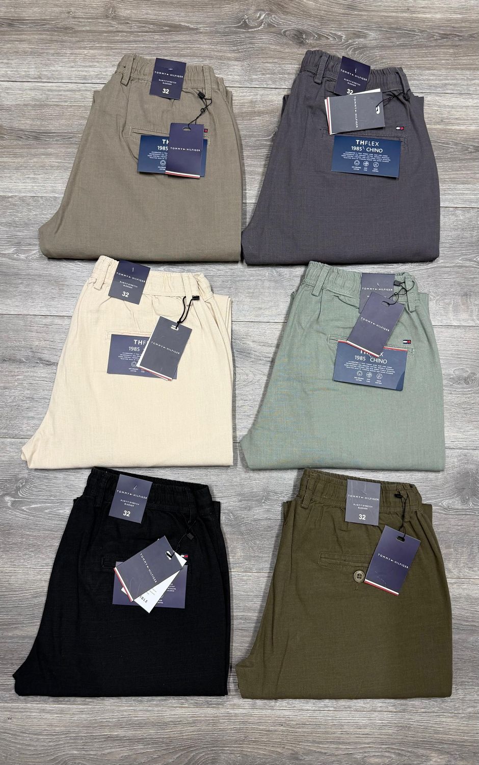 Tommy Hilfiger Premium Quality Cotton Linen Men's Trousers - 32 Pc