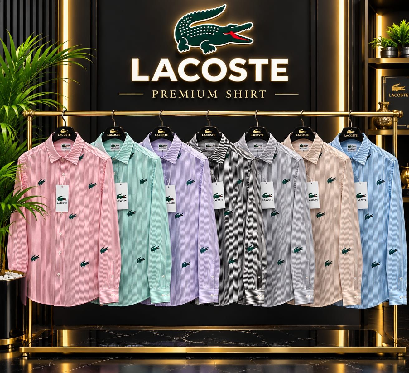 Men's Branded Premium Quality Collar Neck Full Sleeve Men's Shirt - 32 Pc