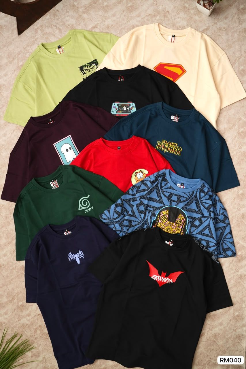 The Souled Store Premium Quality Drop Shoulder Cotton Round Neck Half Sleeve Men's T-Shirt - 64 Pc
