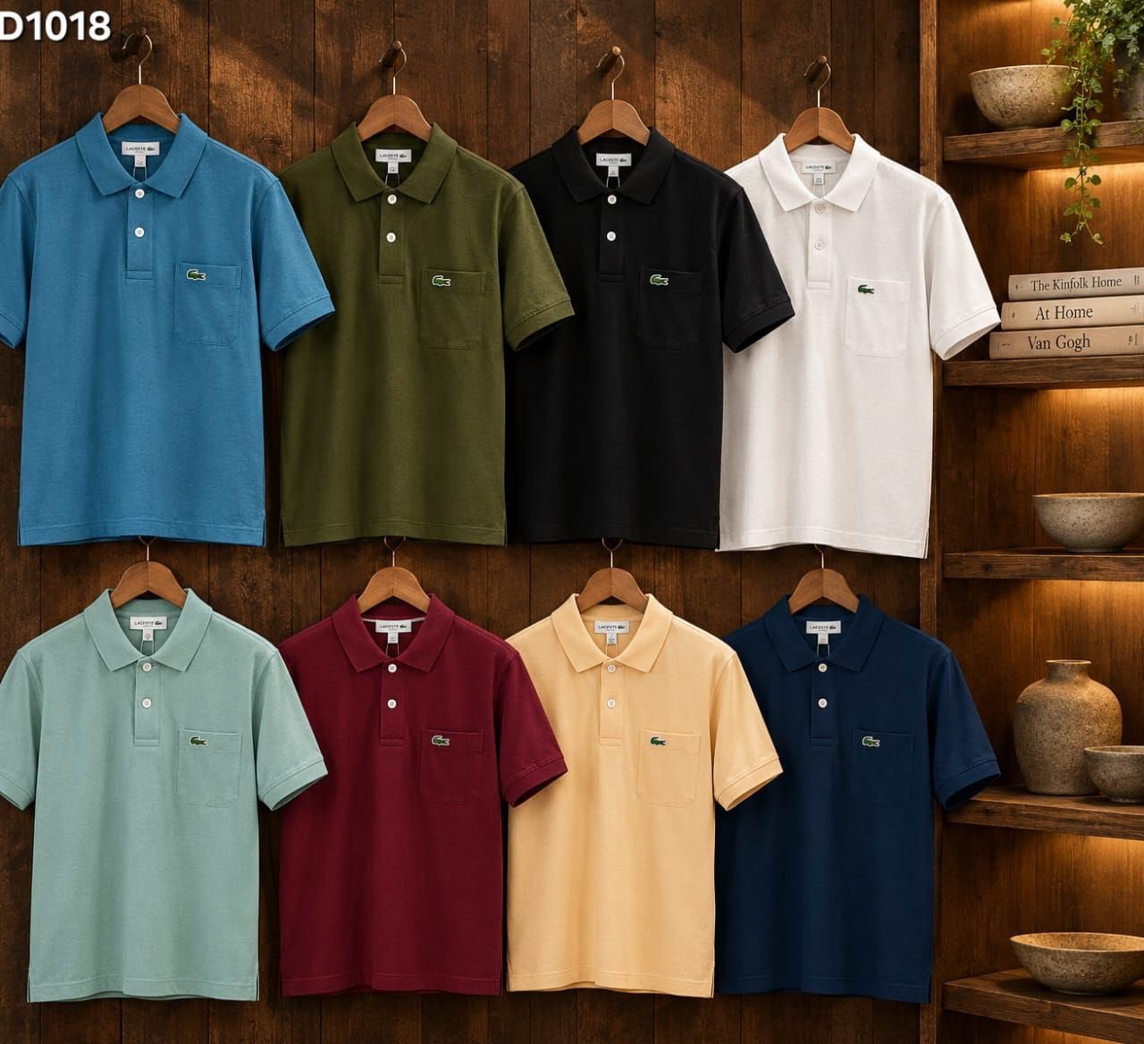 Men's Branded Premium Quality Collar Neck Half Sleeve Men's T-Shirt - 52 Pc