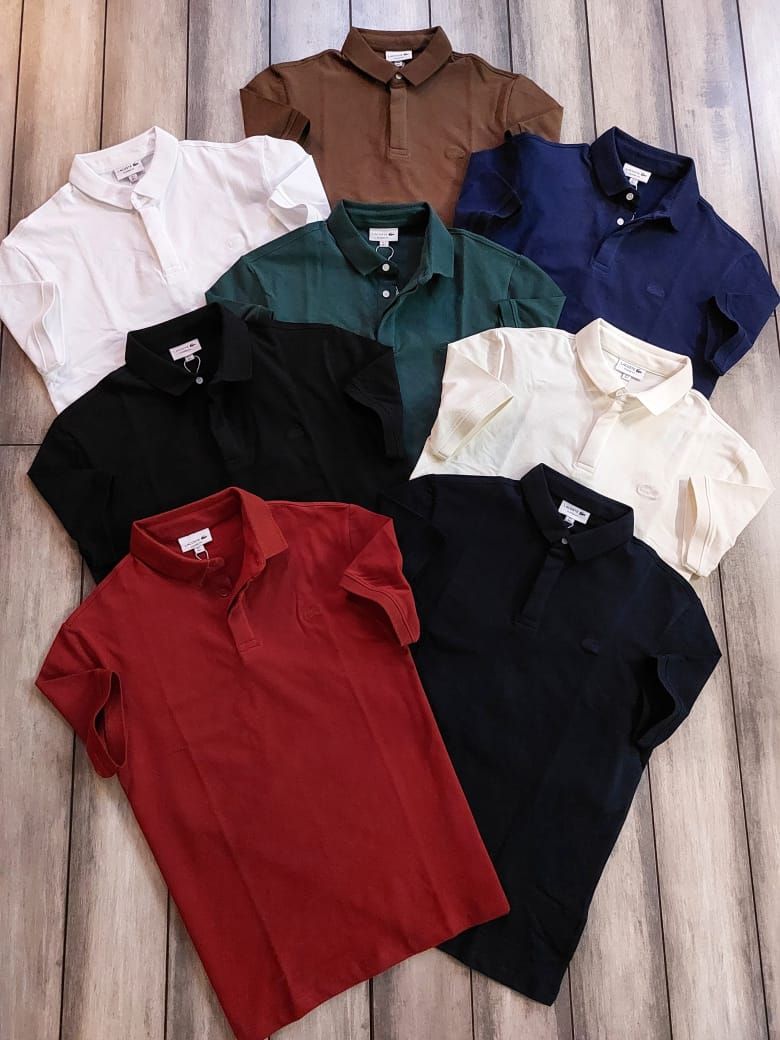 Men's Branded Premium Quality Collar Neck Half Sleeve Men's T-Shirt - 60 Pc
