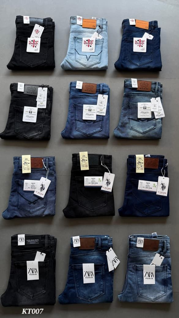 ( Big Size ) Multi Branded Premium Quality Cotton Dobby Power Lycra Pepe Jeans - 80 Pc