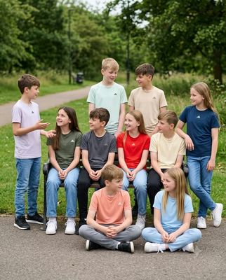 Kids Adidas ( Unisex ) Premium Quality Lycra Round Neck Half Sleeve Kids T-Shirt - 64 Pc
