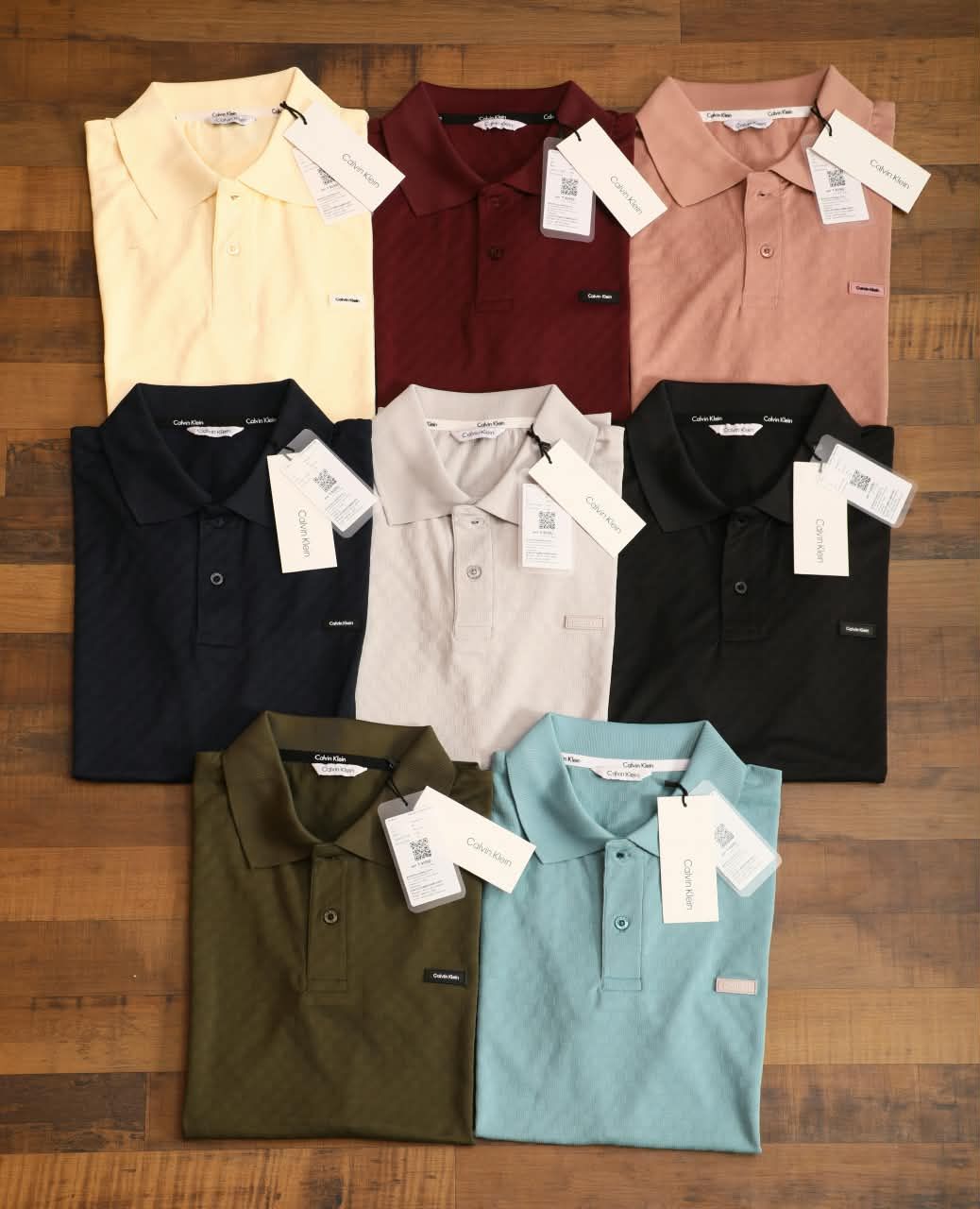 Calvin Klein Premium Quality Collar Neck Half Sleeve Men's T-Shirt - 72 Pc