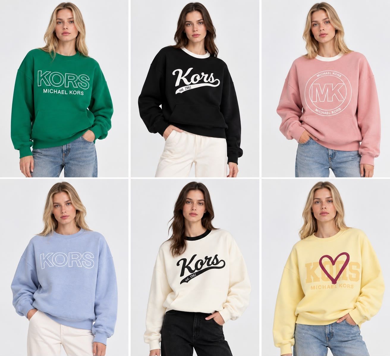​Michael Kors Premium Quality Round Neck Full Sleeve Women's Sweatshirts - 48 Pc