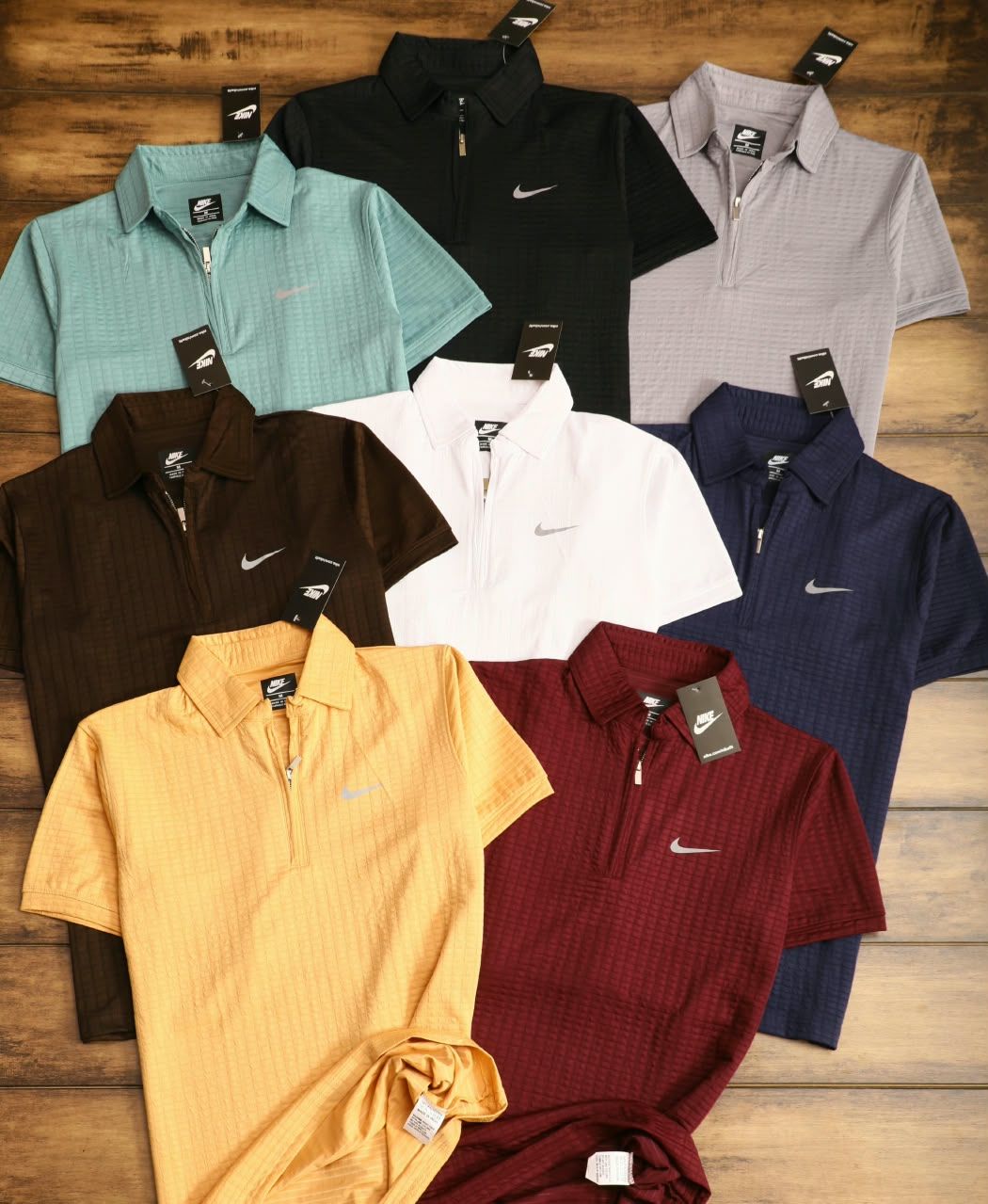 Nike Premium Quality Collar Neck Half Sleeve Men's T-Shirt - 72 Pc