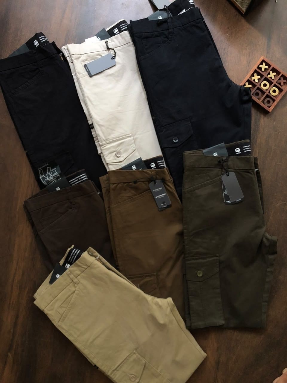 G Star Premium Quality Rfd 6 pockets cargo Men's Cargo Pant- 55 Pc