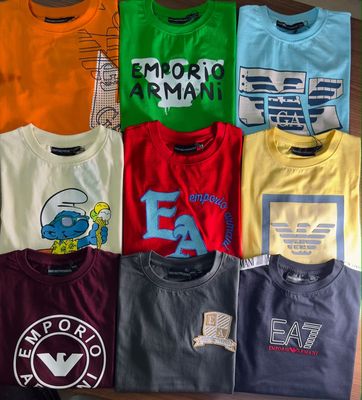 Armani Exchange Premium Quality Cotton Round Neck Half Sleeve Kids T-Shirt - 51 Pc