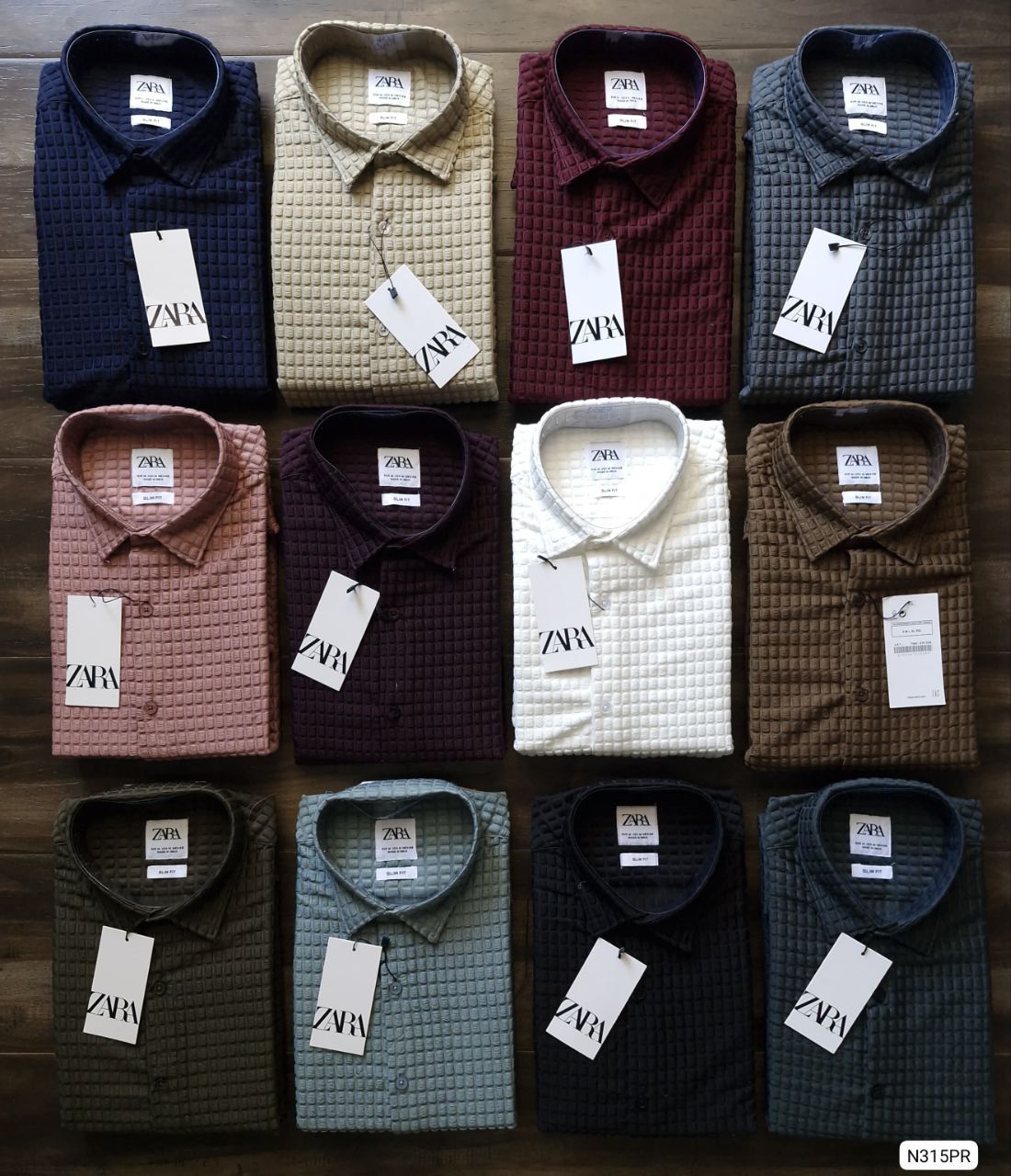 Zara Premium Quality Collar Neck Full Sleeve Men's Shirt - 49 Pc