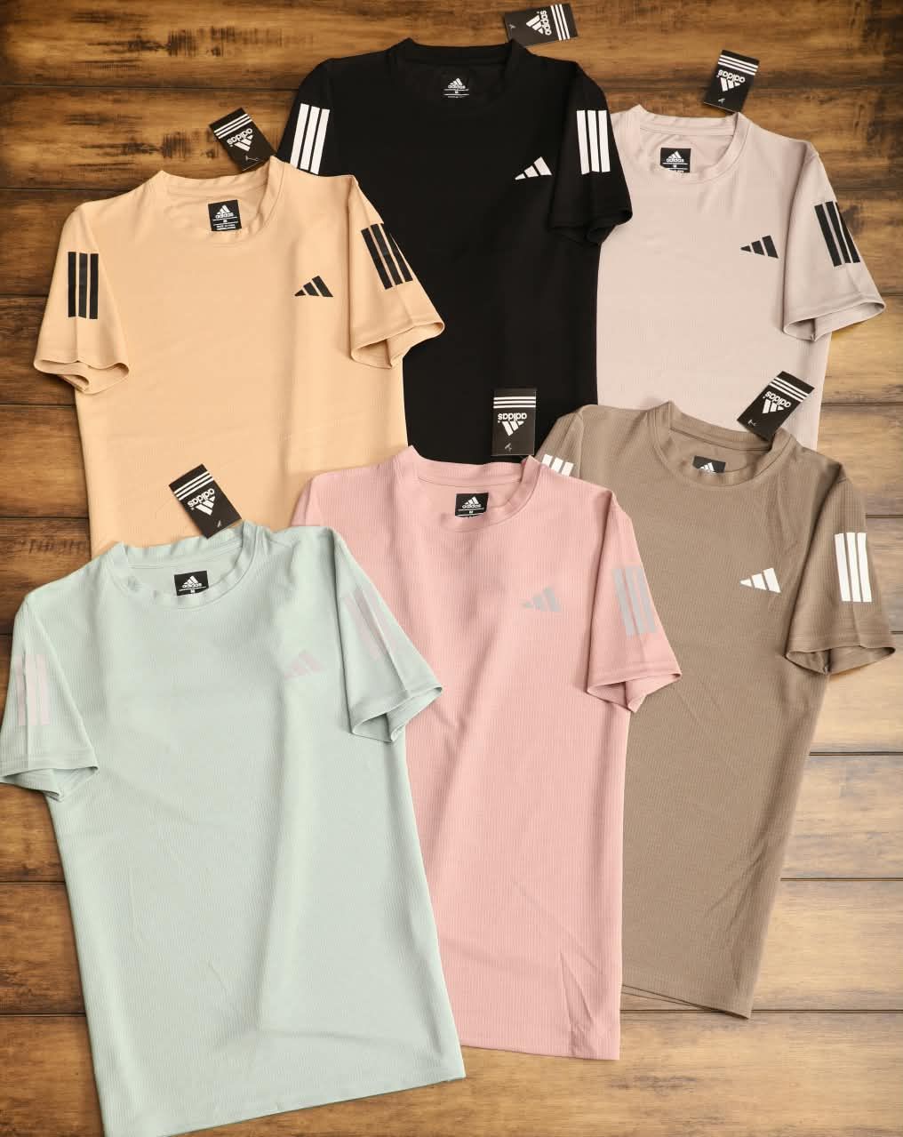 Adidas Premium Quality Imported fourway Active Wear Round Neck Half Sleeve Men's T-Shirt - 52 Pc