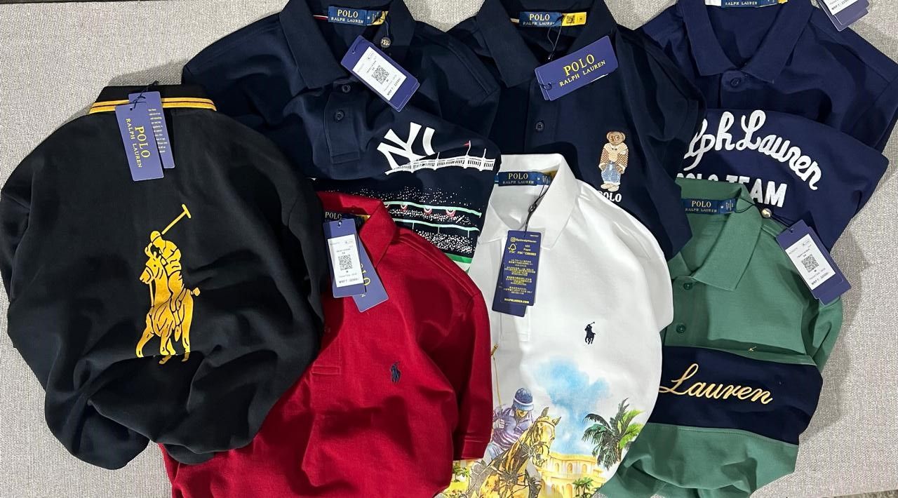 ​Ralph Lauren Premium Quality Collar Neck Half Sleeve Men's T-Shirt - 58 Pc