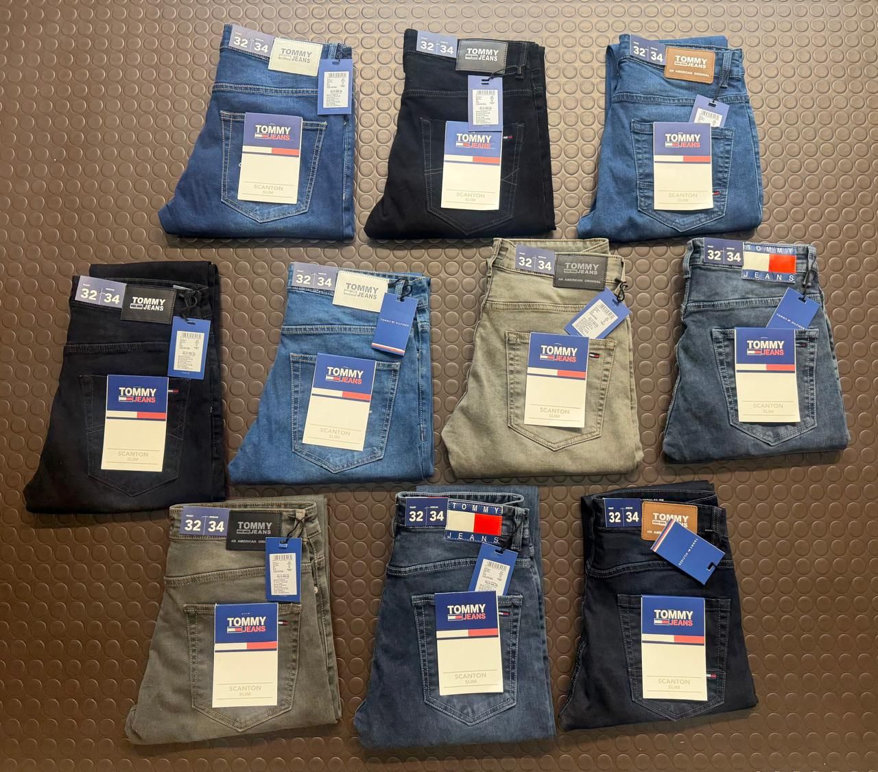 Tommy Hilfiger Premium Quality Slim Fit Men's Denim Jeans - 80 Pc