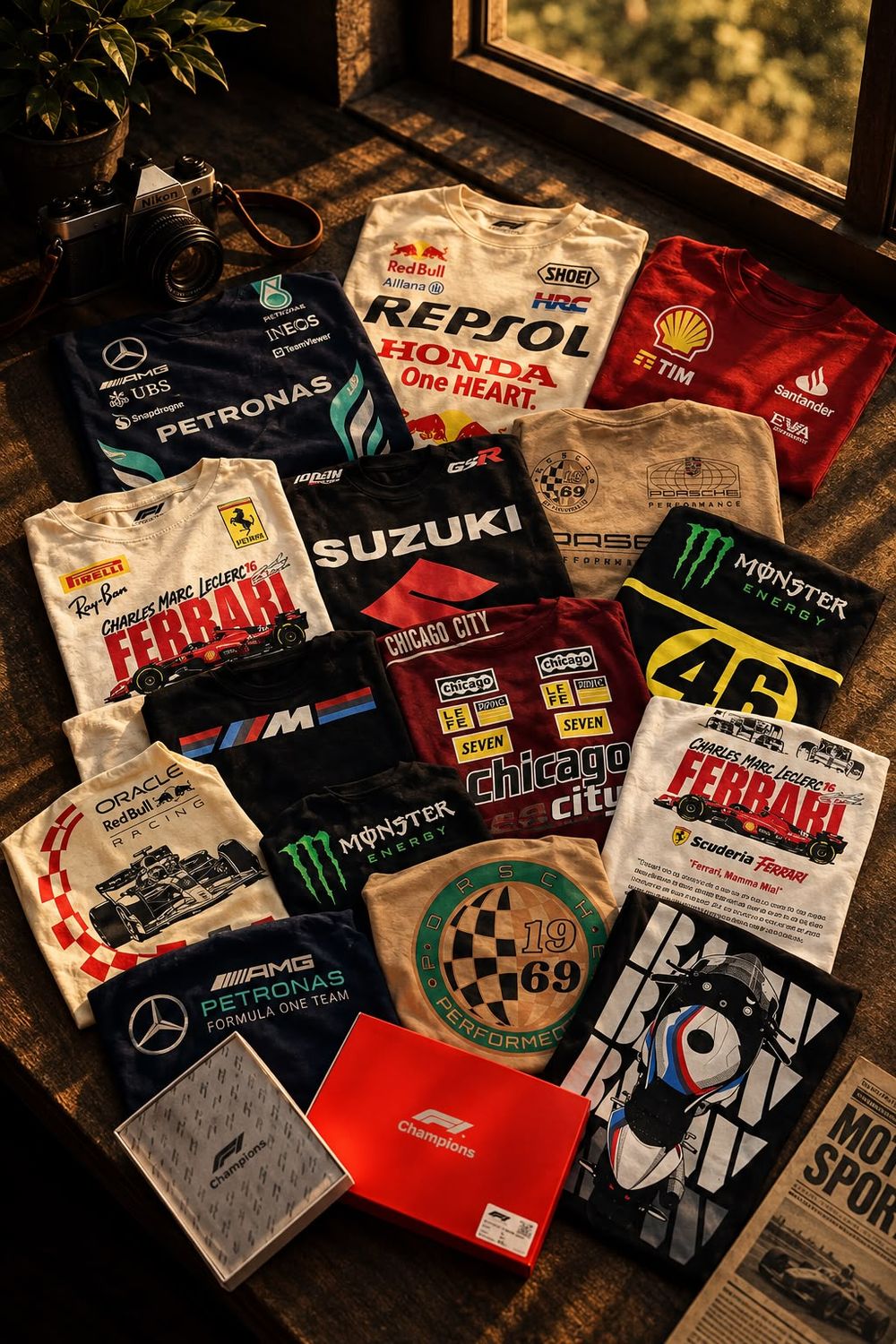 Formula -1 Premium Crew Neck Cotton Crew Neck Half Sleeve Men's T-Shirt - 40 Pc