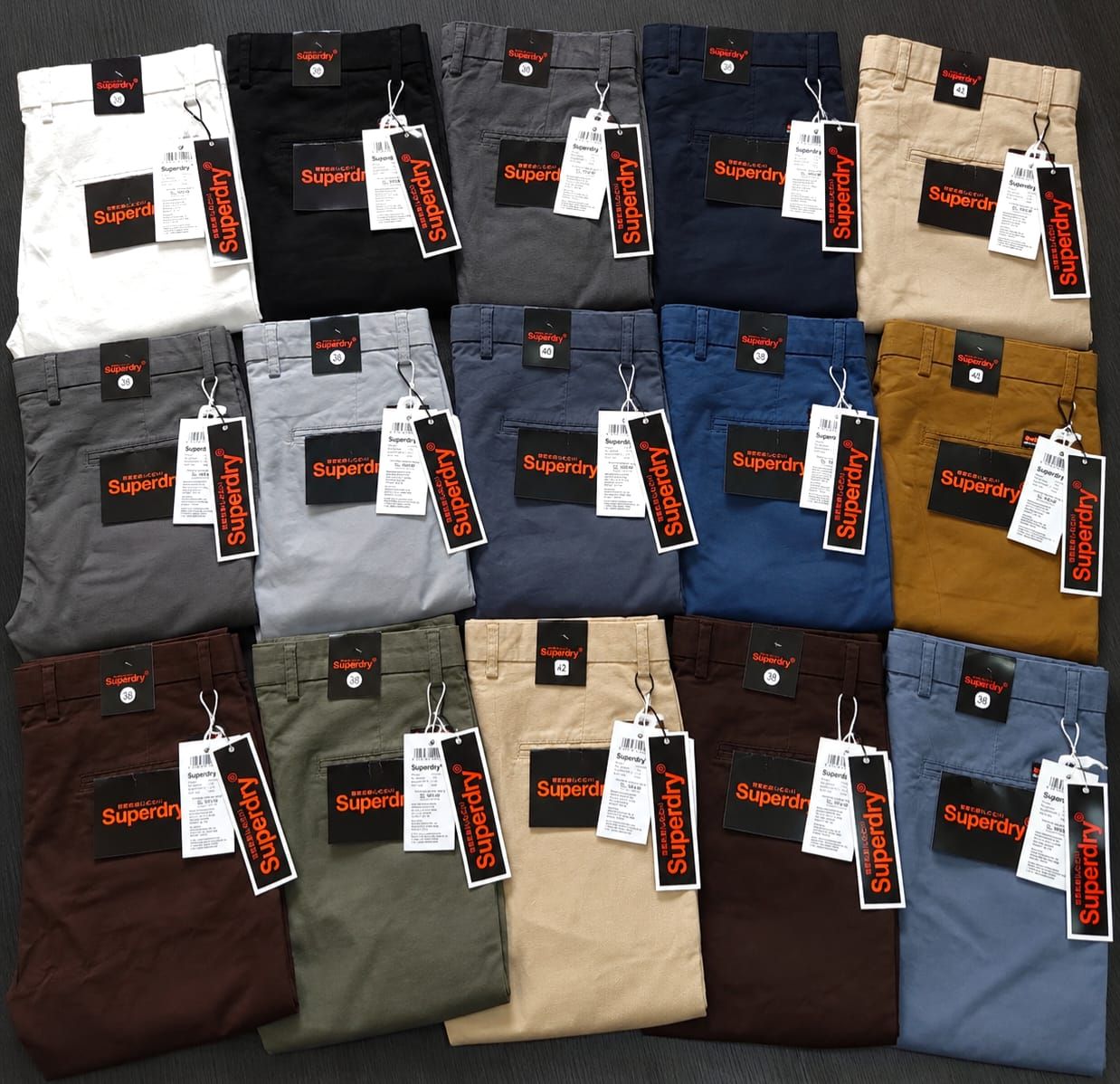 ( Big Size ) Superdry Premium Quality Full Length Straight Fit Linen Men's Pant - 40 Pc