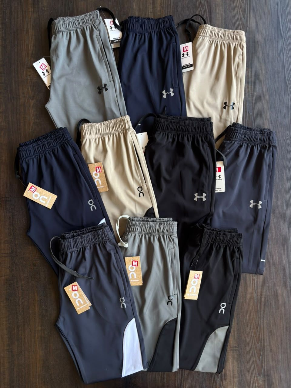 Under Armour Premium Quality 4Way Lycra Both pocket zippers Men's Track Pant - 50 Pc