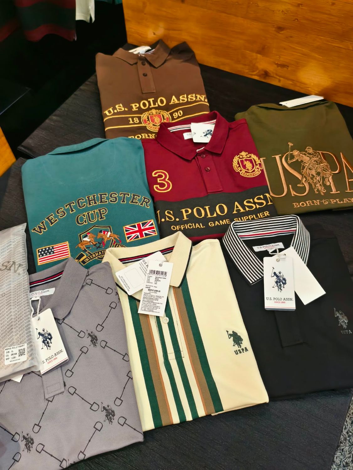 Us Polo Premium Quality Cotton Collar Neck Half Sleeve Men's T-Shirt - 60 Pc