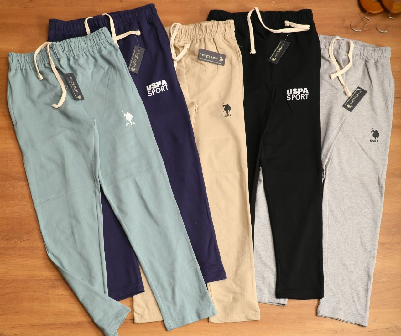 Us Polo Premium Quality Pure Cotton Men's Track Pant - 34 Pc
