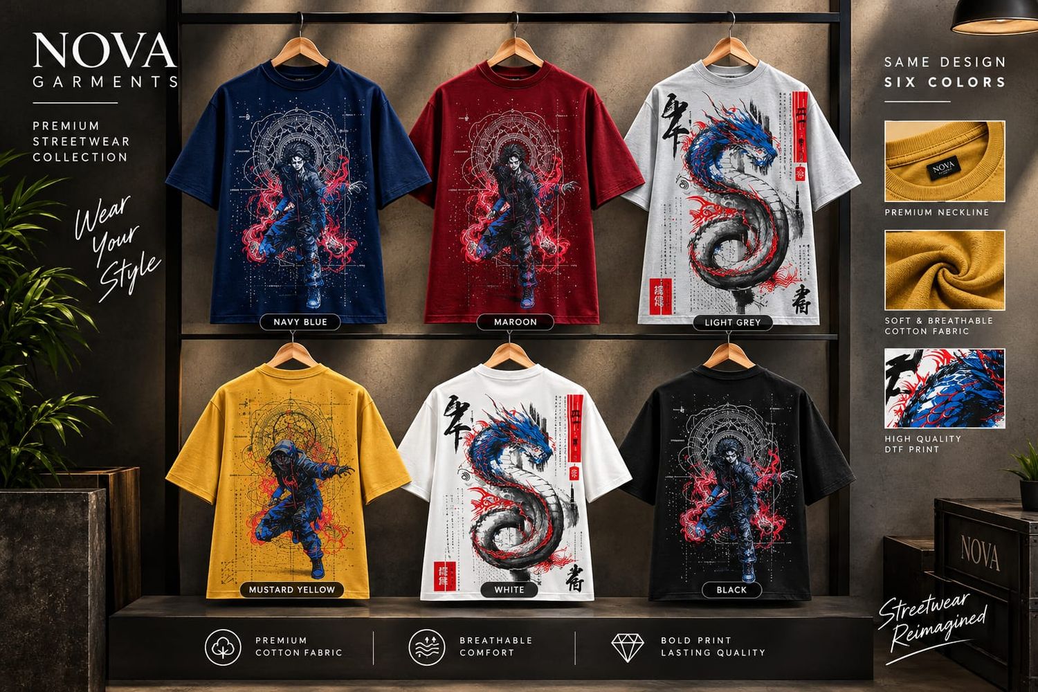 Marvel Men's Branded Premium Quality Drop Shoulder Drop Shoulder Round Neck Half Sleeve Men's T-Shirt - 54 Pc