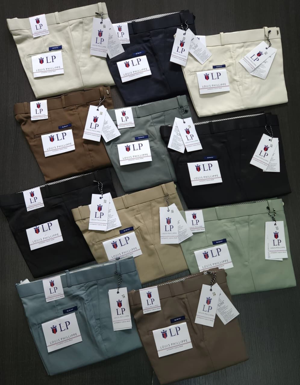 L.P Premium Quality Twill Lycra Men's Formal Pant - 60 Pc