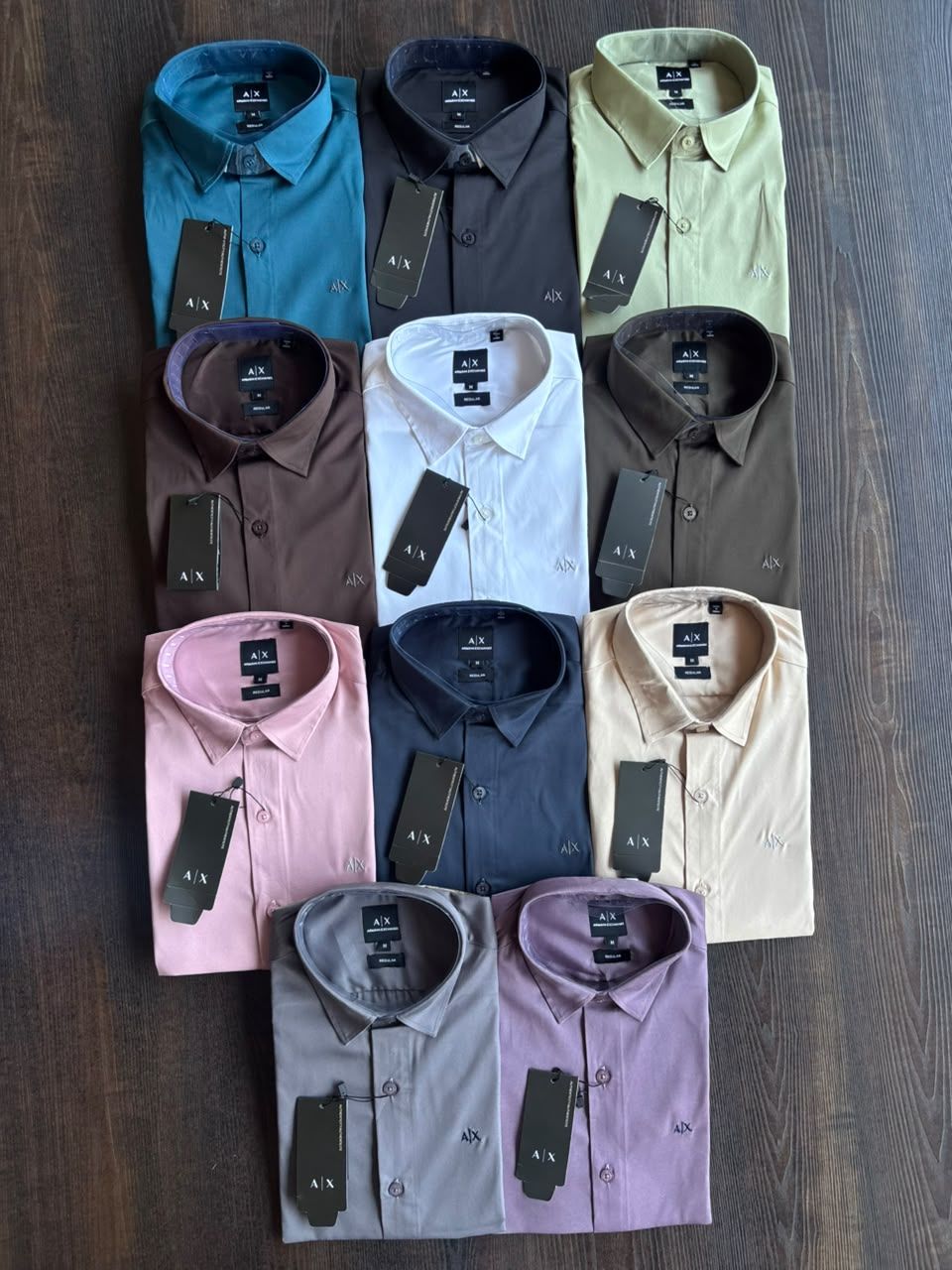 Armani Exchange Premium Quality Collar Neck Full Sleeve Men's Shirt - 45 Pc
