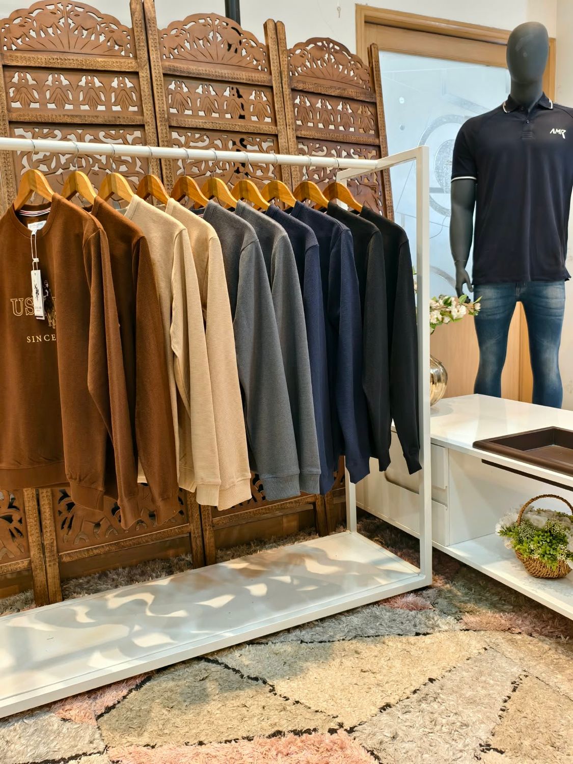 Us Polo Premium Quality Cotton Round Neck Full Sleeve Men's Sweatshirt - 44 Pc