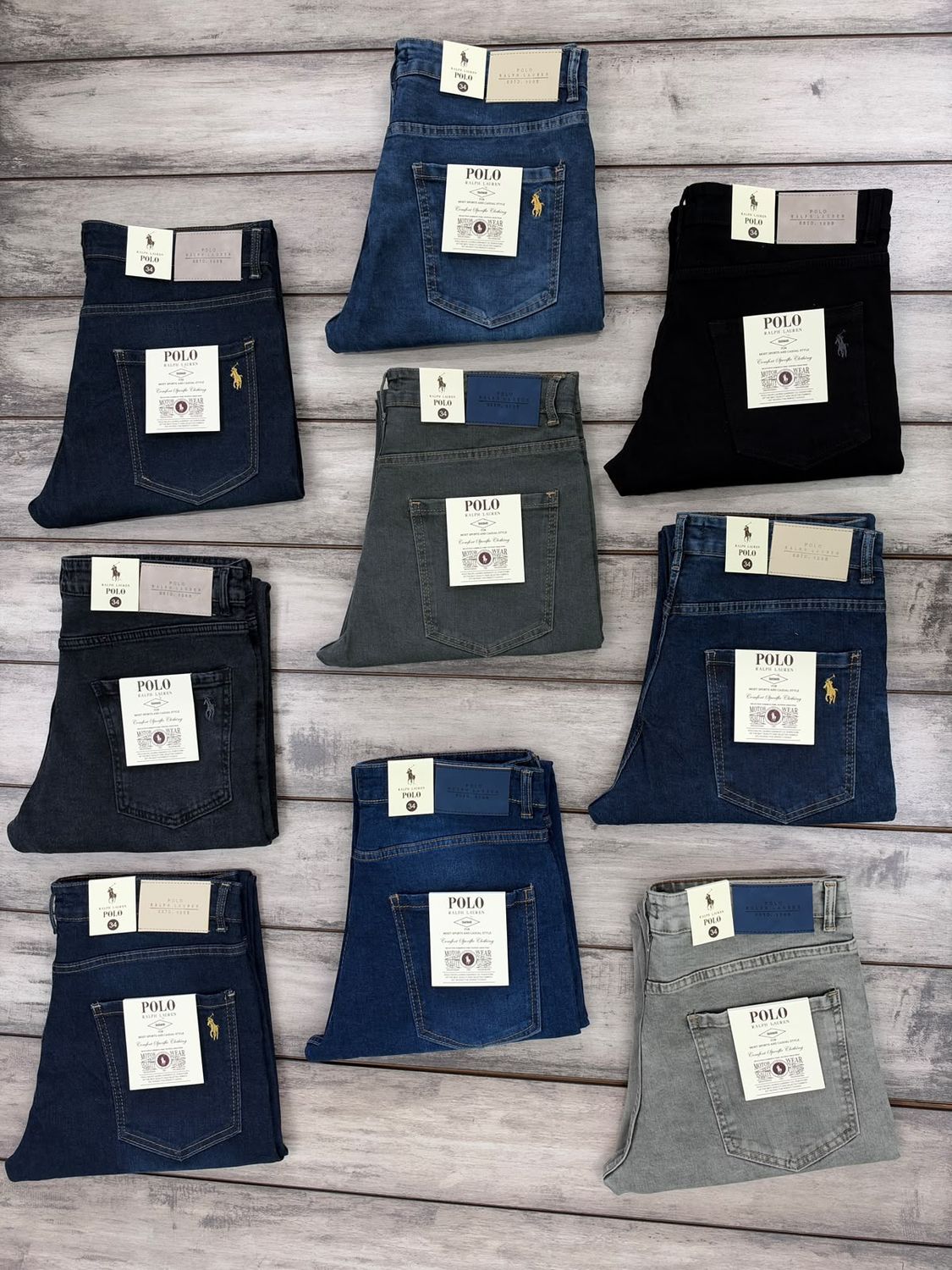 Ralph Lauren Premium Quality Straight Fit Men's Denim Jeans - 65 Pc