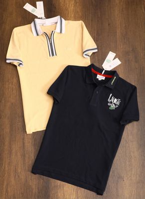Men's Branded Premium Quality Cotton Collar Neck Half Sleeve Men's T-Shirt  - 40 Pc