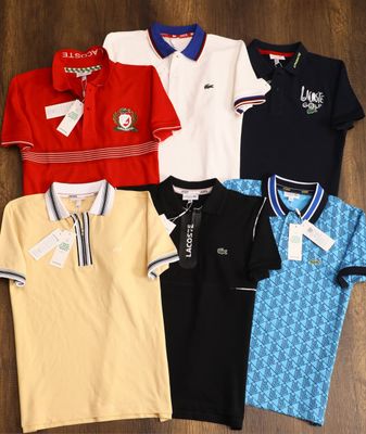 Men's Branded Premium Quality Cotton Collar Neck Half Sleeve Men's T-Shirt  - 40 Pc