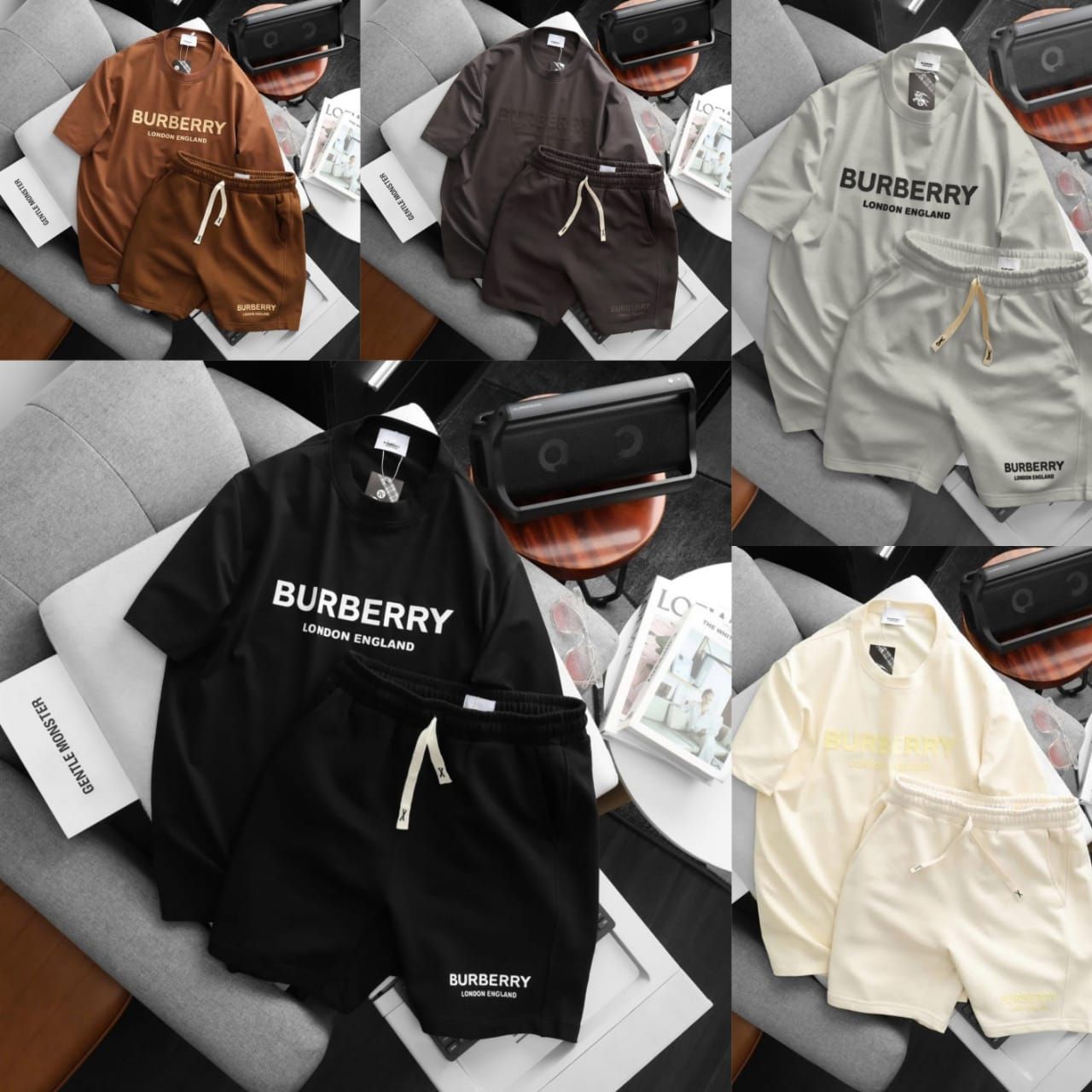 Burberry Premium Quality Crew Neck Half Sleeve Men's T-Shirt - 30 Set