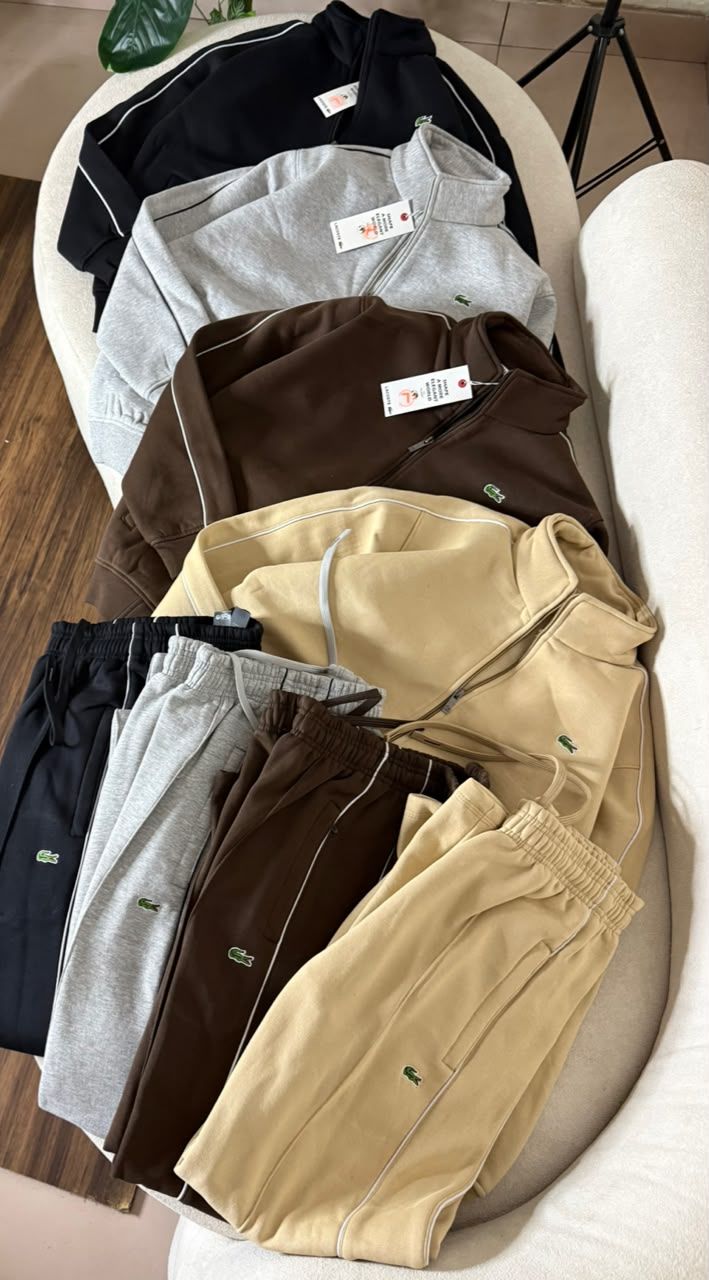 Men's Branded Premium Quality Cotton Men's Zipper Tracksuit - 32 Set
