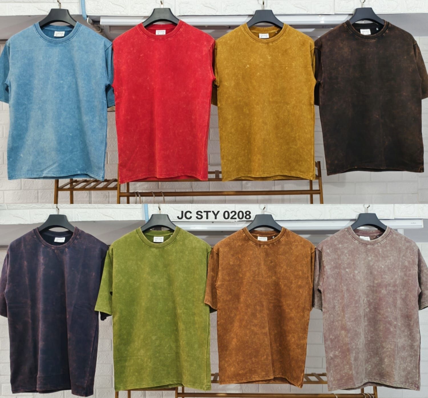 Jack Club Premium Quality Cotton Drop Shoulder Round Neck Half Sleeve Men's T-Shirt - 56 Pc