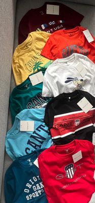Kids Gant Premium Quality Cotton Round  Neck Half Sleeve Kids T-Shirt - 56 Pc