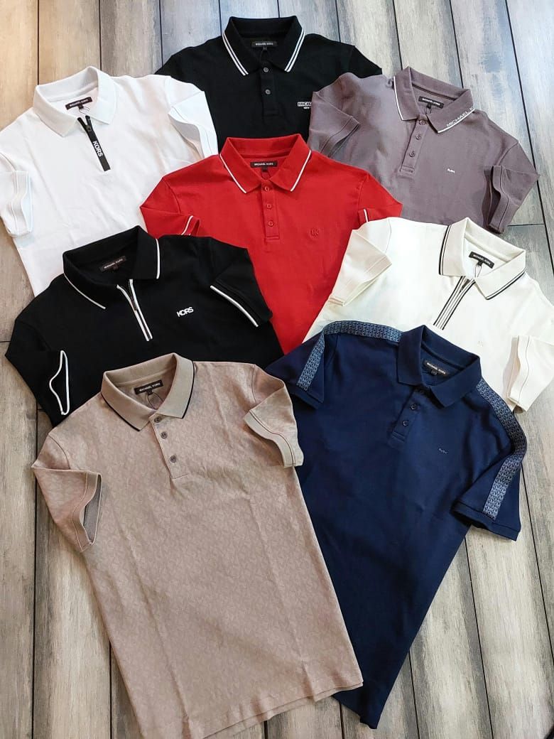 Michael Kors Premium Quality Collar Neck Half Sleeve Men's T-Shirt - 68 Pc