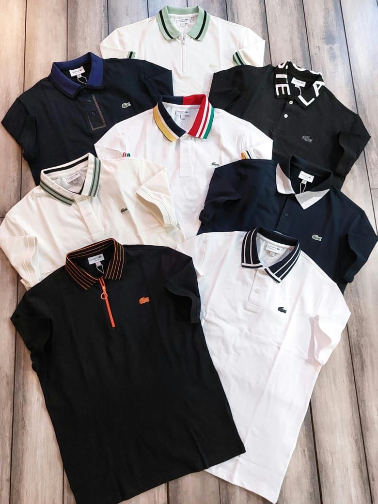 Men's Branded Premium Quality Collar Neck Half Sleeve Men's T-Shirt - 60 Pc