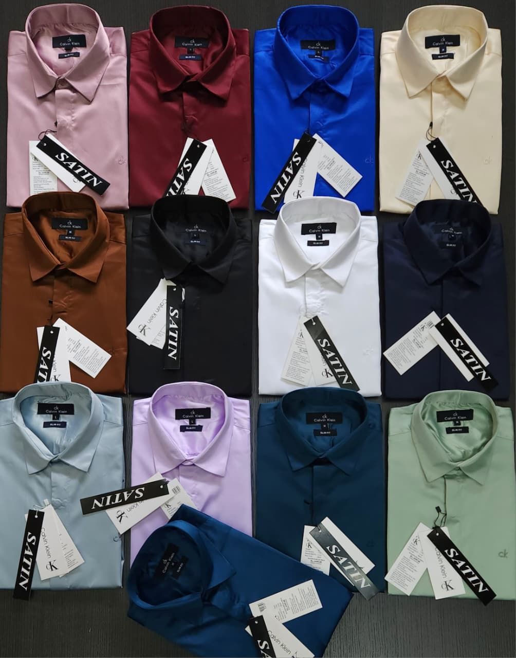 ​Calvin Klein Premium Quality Collar Neck Full Sleeve Men's Shirt - 55 Pc