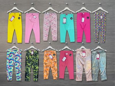Kids Reliance &amp; Now Brand Original Premium Quality Cotton Girls brand original four way leggings - 100 Pc