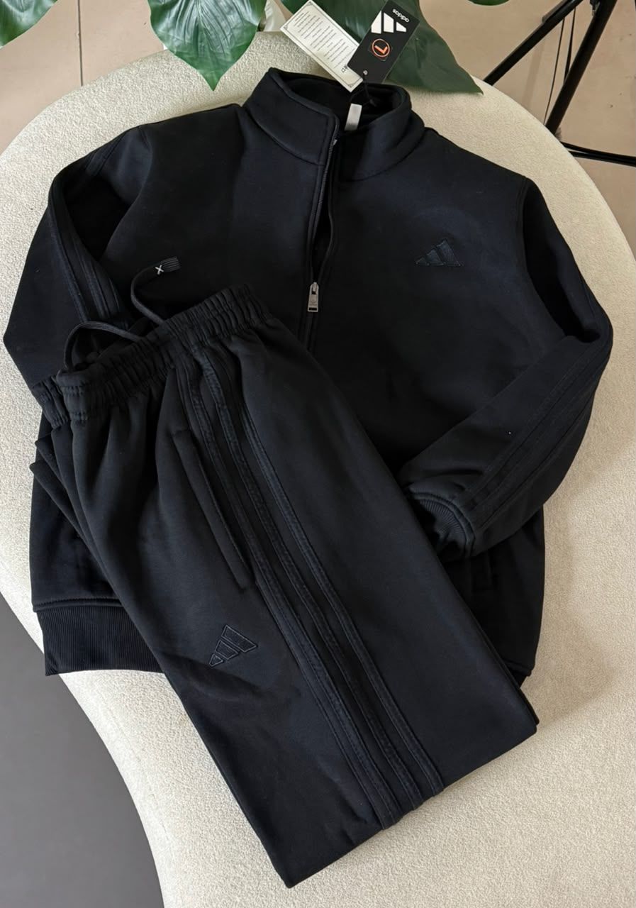 Adidas Premium Quality Cotton Fleece Heavy Quality  Zipper Tracksuit - 15 Set