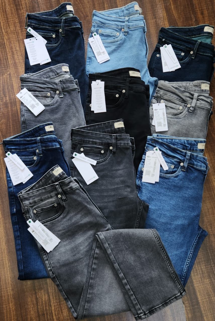 Men's Branded Premium Quality Twill Lycra Slim-Fit Men's Denim Jeans - 53 Pc
