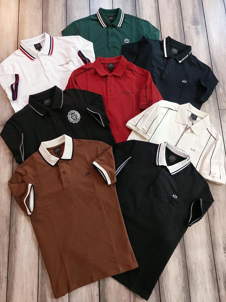 Armani Exchange Premium Quality Collar Neck Half Sleeve Men's T-Shirt - 60 Pc