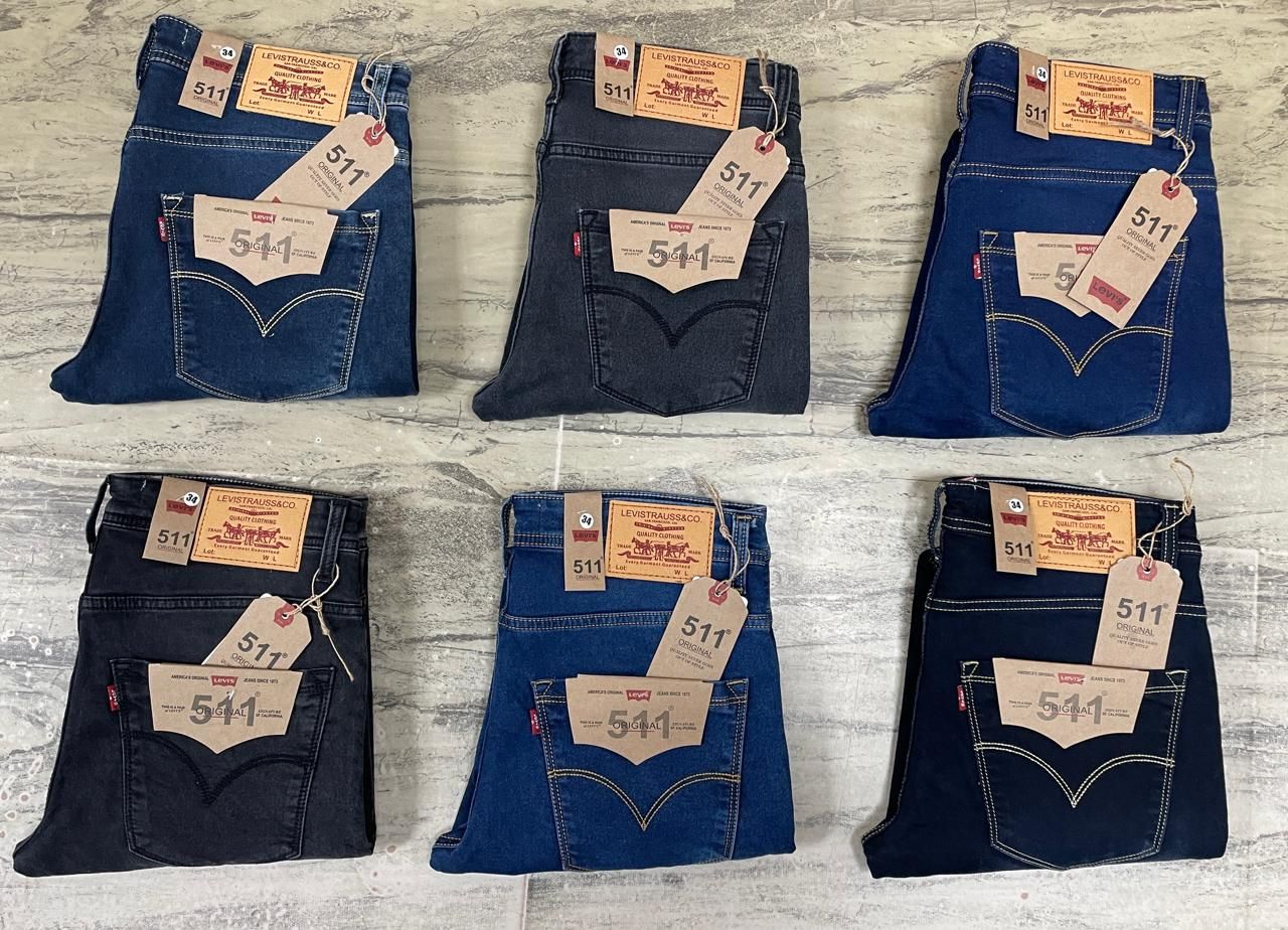 Levis Premium Quality Cotton Ankle Fit Men's Denim Jeans - 50 Pc